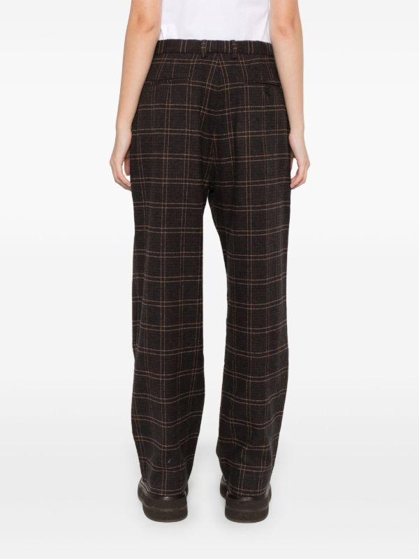 Browns R13 Plaid Cotton Trousers | Browns Straight-Leg Pants