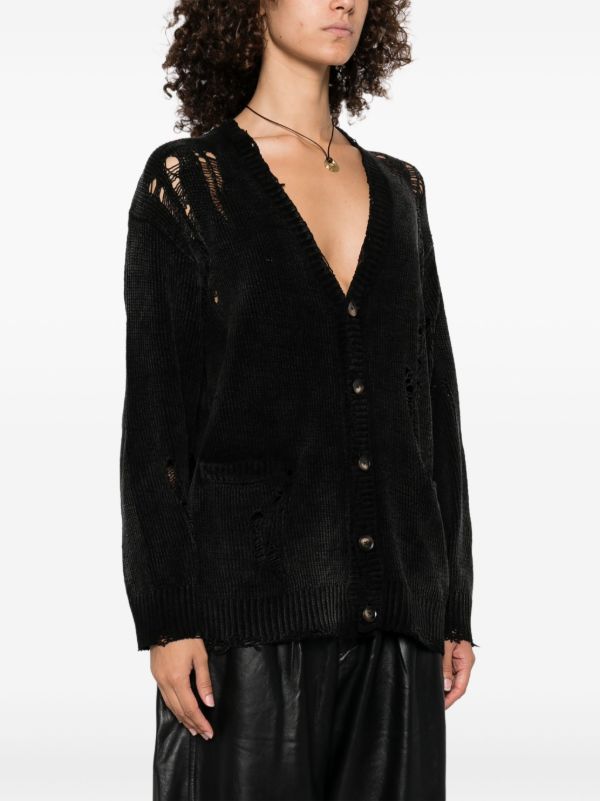 Browns R13 Raw-cut Fine-knit Cardigan | Browns Cardigans