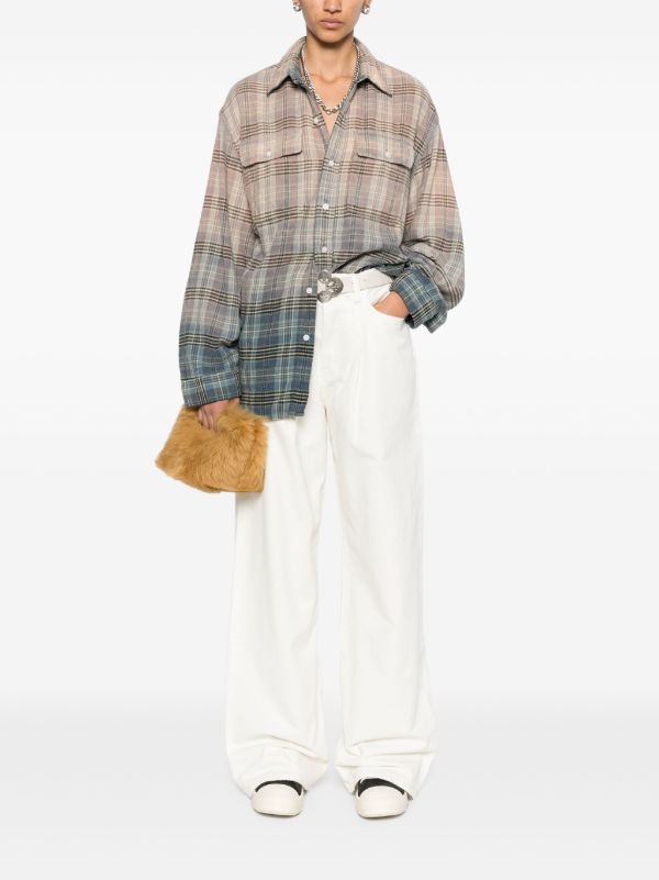 Browns R13 White Cotton Wide-Leg Jeans | Browns Wide-Leg Jeans