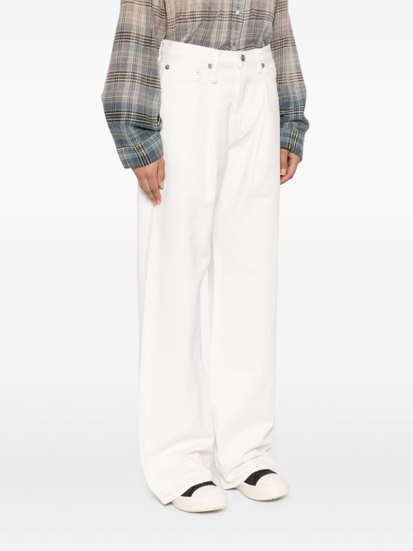 Browns R13 White Cotton Wide-Leg Jeans | Browns Wide-Leg Jeans