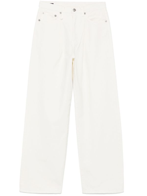 browns R13 White Cotton Wide-Leg Jeans | Browns Wide-Leg Jeans