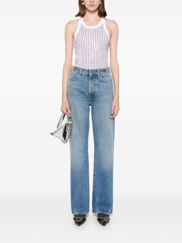 Browns Rabanne Blue Straight-Leg Jeans | Browns Straight-Leg Jeans