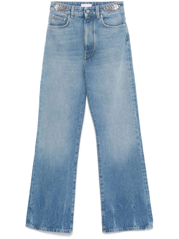 browns Rabanne Blue Straight-Leg Jeans | Browns Straight-Leg Jeans