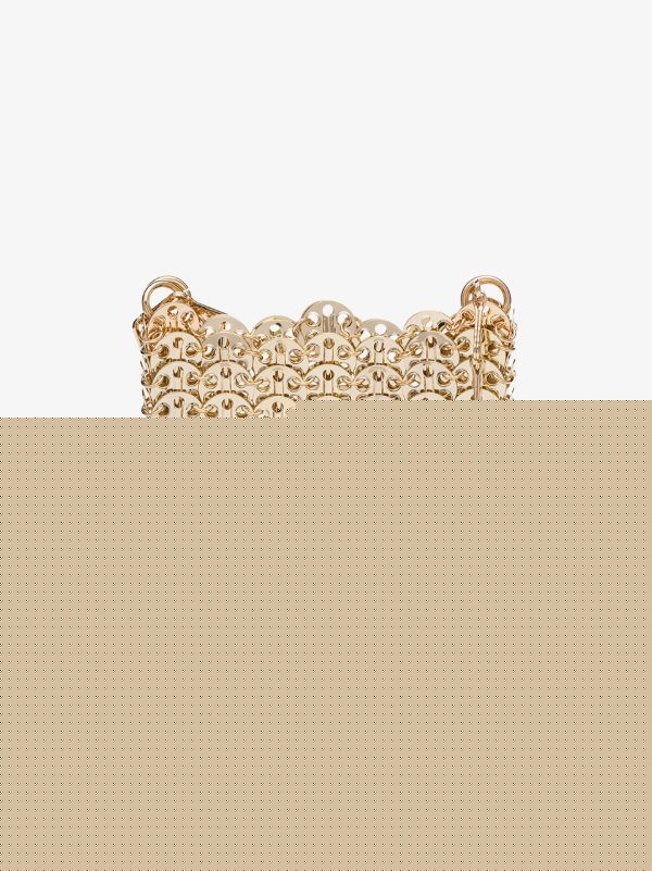 browns Rabanne Gold Nano 1969 mini chain bag | Browns Shoulder Bags