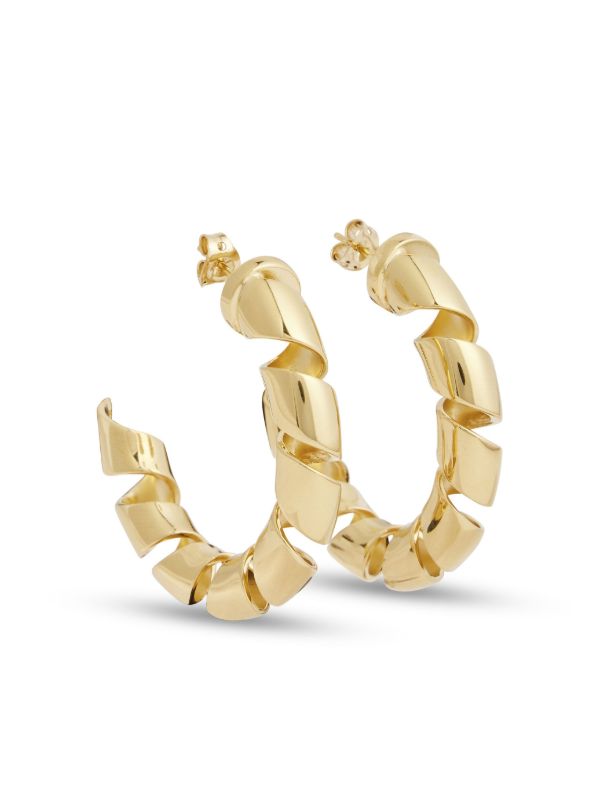 Browns Rabanne Gold-Tone XL Link Twist Earrings | Browns Earrings