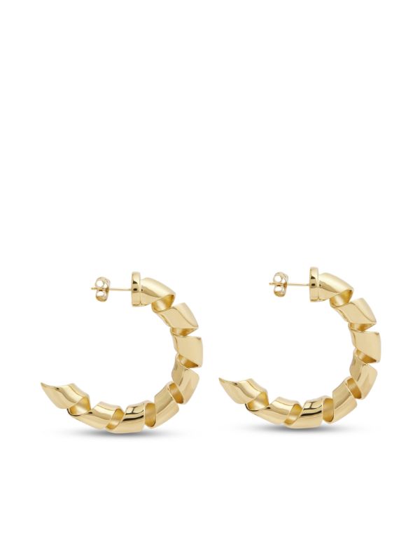 Browns Rabanne Gold-Tone XL Link Twist Earrings | Browns Earrings