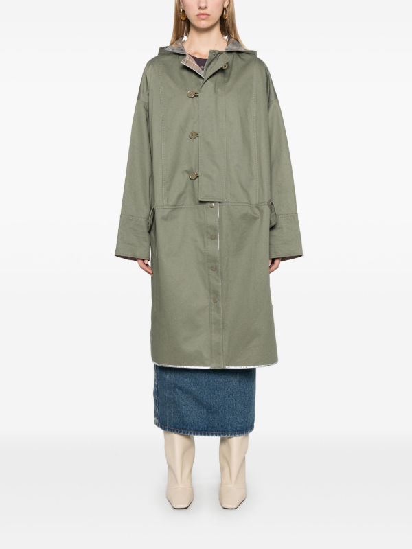 Browns Rabanne Green Reversible Parka Coat | Browns Parkas