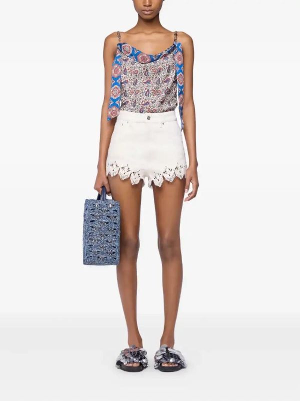 Browns Rabanne Paisley-print Top | Browns Vests & Tank Tops