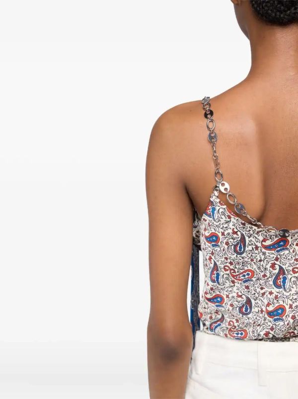 Browns Rabanne Paisley-print Top | Browns Vests & Tank Tops