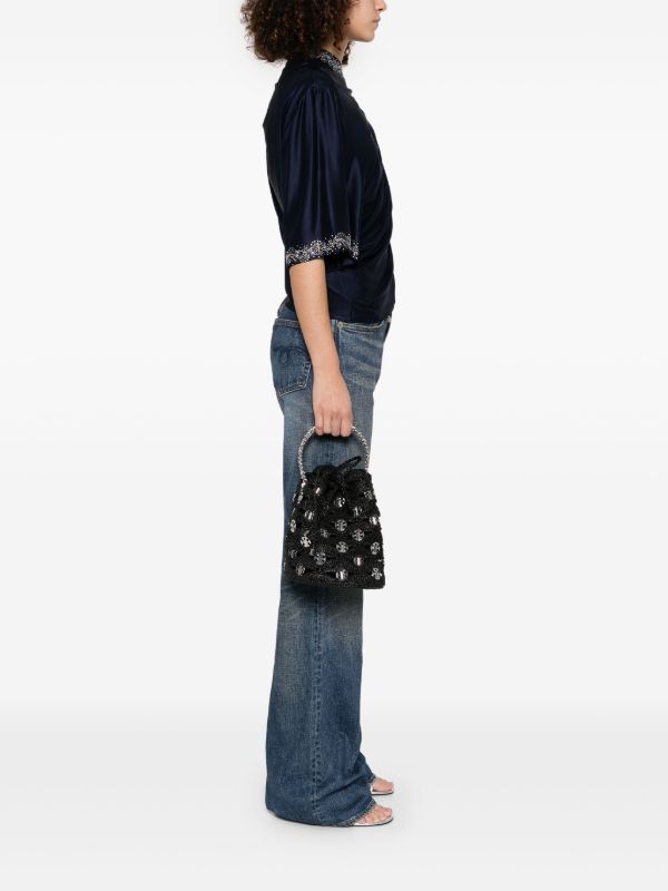 Browns Rabanne Raffia Bucket Bag | Browns Bucket Bags