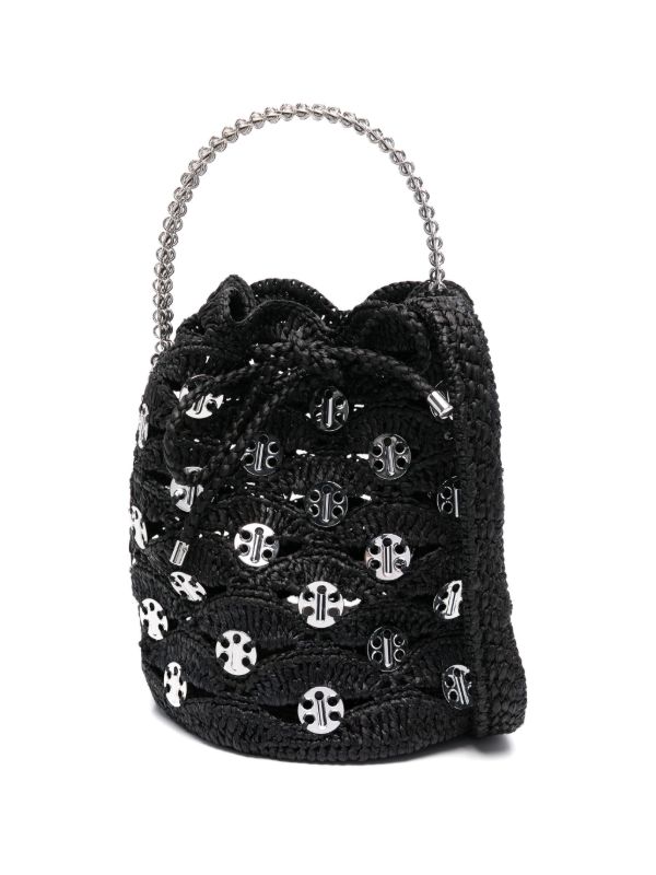 browns Rabanne Raffia Bucket Bag | Browns Bucket Bags