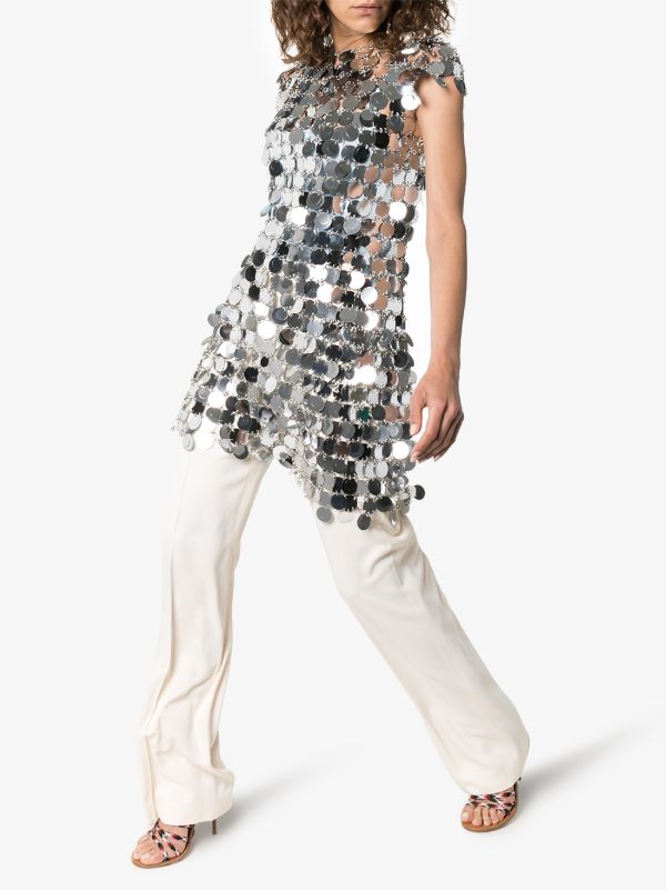 Browns Rabanne Sequin Chain-disc Mini Dress | Browns Cocktail & Party Dresses