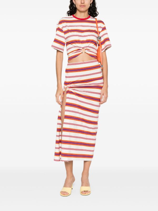 Browns Rabanne Striped T-shirt | Browns T-Shirts & Jersey Shirts