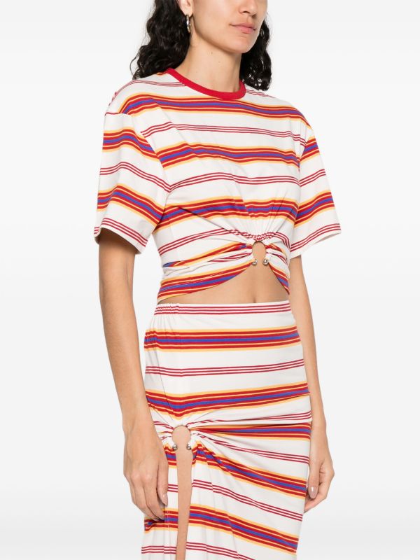 Browns Rabanne Striped T-shirt | Browns T-Shirts & Jersey Shirts