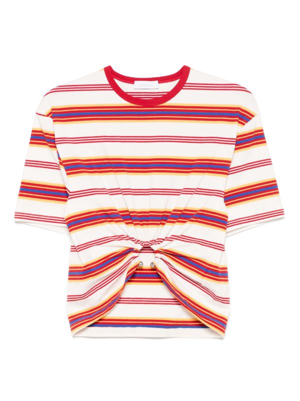 browns Rabanne striped T-shirt | Browns T-Shirts & Jersey Shirts