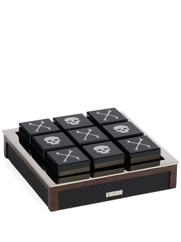 browns Ralph Lauren Home Black Sutton Carbon Tic-Tac-Toe Game | Browns Table Games