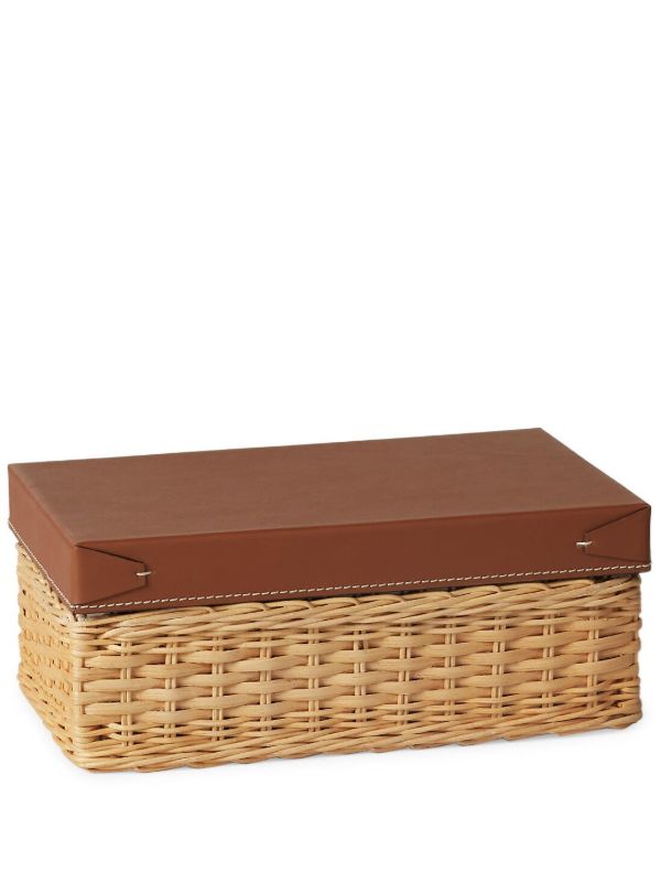 browns Ralph Lauren Home brown Bailey small woven box | Browns Trinket Boxes
