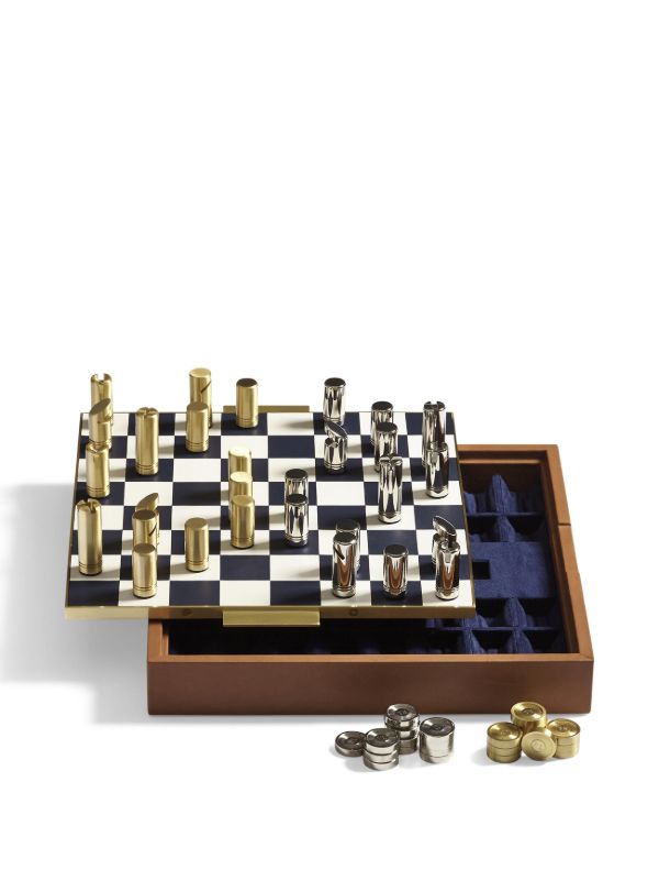 Browns Ralph Lauren Home Brown Fowler Chess And Checkers Game Set | Browns Table Games