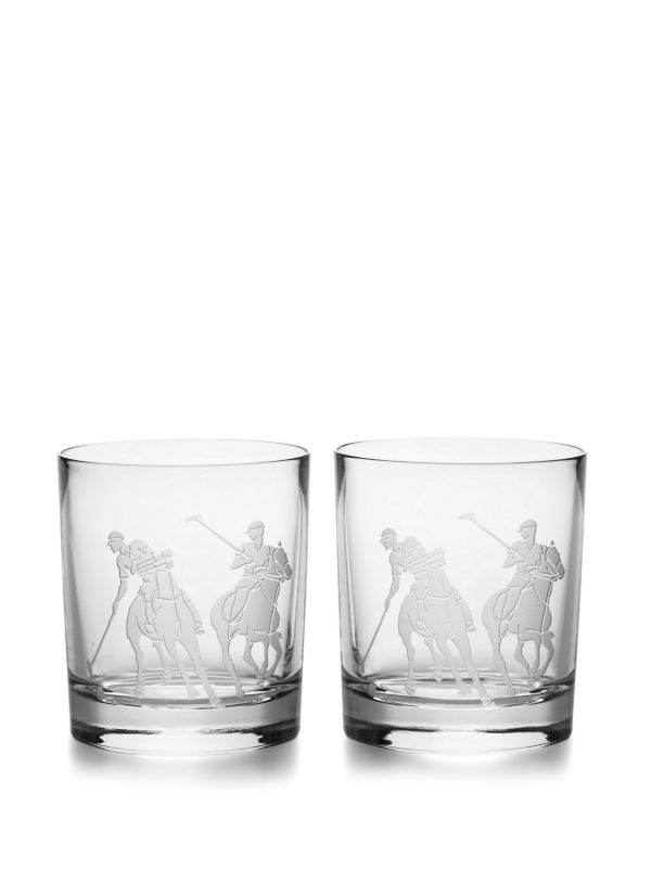 Browns Ralph Lauren Home Clear Garrett Double-Old-Fashioned Glass Set | Browns Glassware