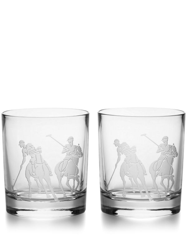 browns Ralph Lauren Home Clear Garrett Double-Old-Fashioned Glass Set | Browns Glassware