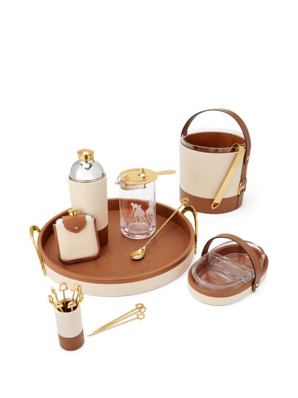 Browns Ralph Lauren Home Garrett Gold-Tone Mixing Glass Set | Browns Glassware