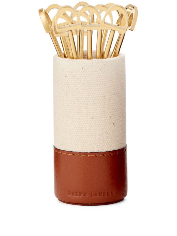 browns Ralph Lauren Home Gold-Tone Garrett Cocktail Picks | Browns Barware
