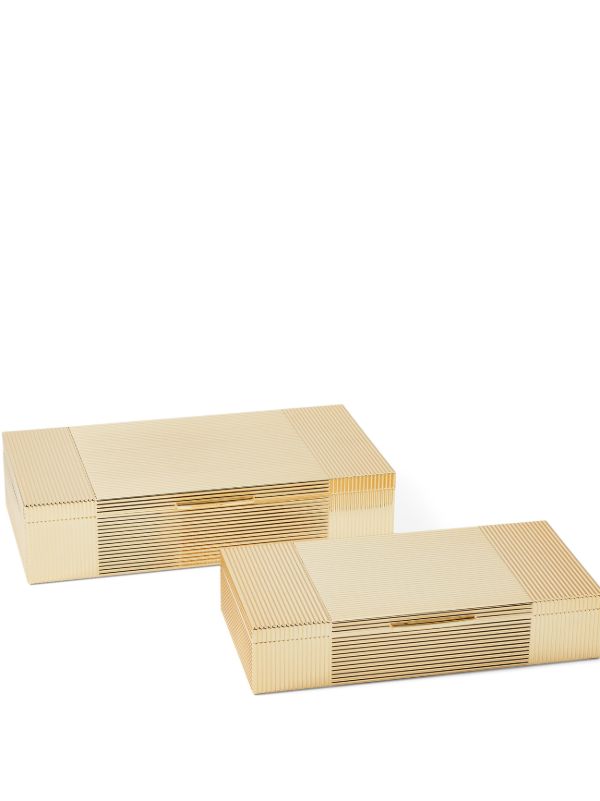 Browns Ralph Lauren Home Gold-Tone Luke Brass-Plated Box | Browns Trinket Boxes