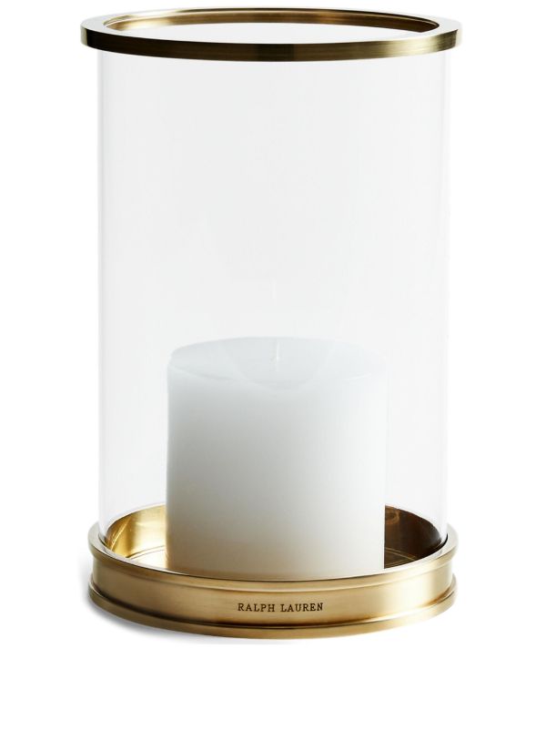 browns Ralph Lauren Home Gold-Tone Modern Brass Large Hurricane | Browns Candles