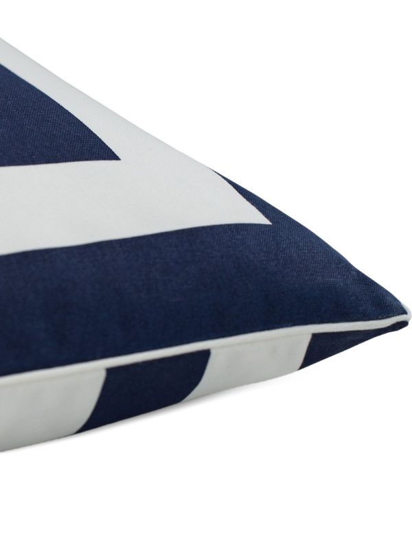 Browns Ralph Lauren Home Holton Striped Logo Cushion (56cm X 56cm) | Browns Cushions