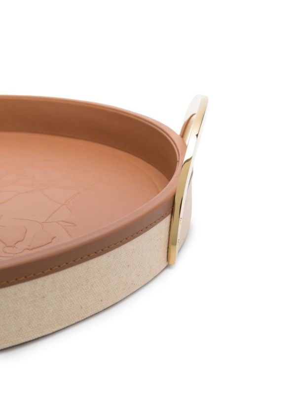 Browns Ralph Lauren Home Neutral Garrett Leather Tray | Browns Trays