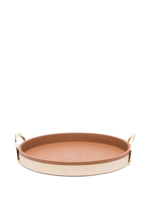 browns Ralph Lauren Home Neutral Garrett Leather Tray | Browns Trays