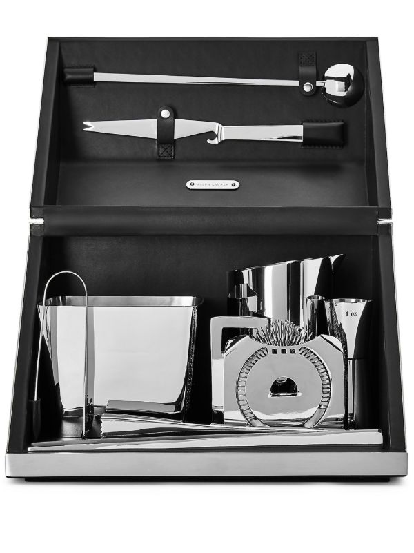 browns Ralph Lauren Home Silver-Tone Academy Bar Tool Box Set | Browns Barware