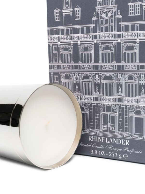Browns Ralph Lauren Home Silver-Tone Rhinelander Logo-Debossed Candle | Browns Candles