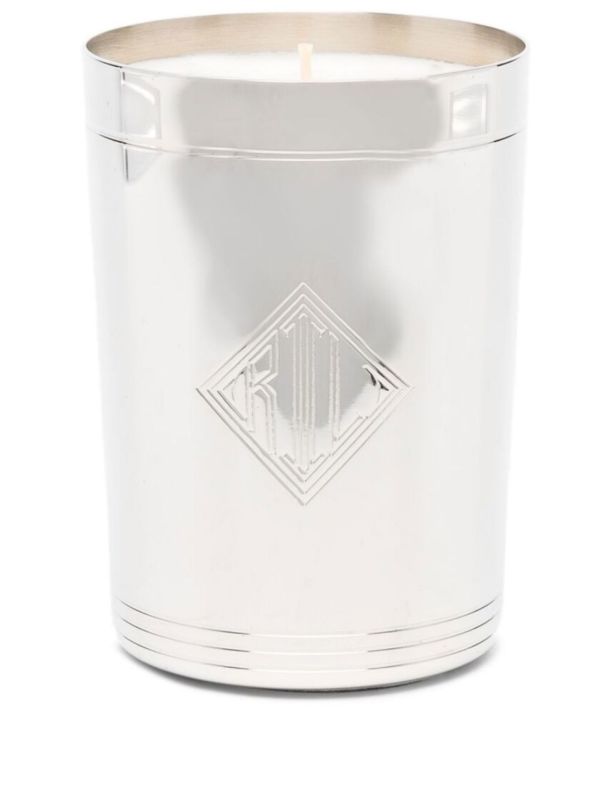 browns Ralph Lauren Home Silver-Tone Rhinelander Logo-Debossed Candle | Browns Candles