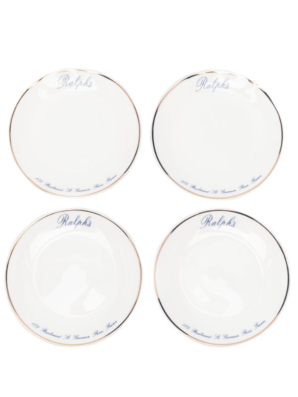 browns Ralph Lauren Home White Ralph's Canapé Plate Set | Browns Plates & Bowls