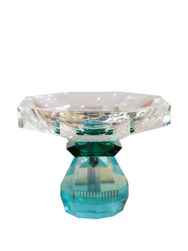 Browns Reflections Copenhagen Blue And Green Madison Crystal Bowl | Browns Decorative Trays & Plates