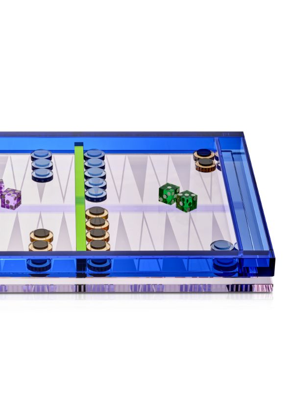 Browns Reflections Copenhagen Crystal Backgammon Game | Browns Table Games