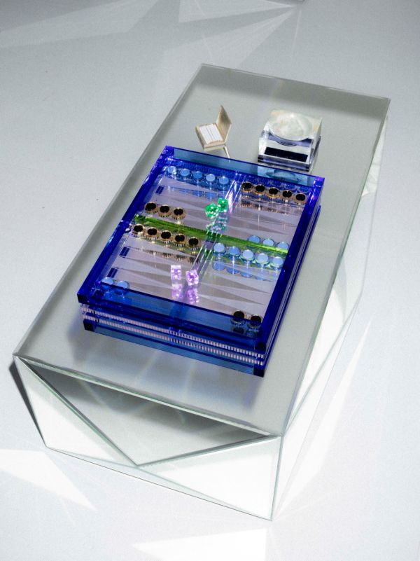 Browns Reflections Copenhagen Crystal Backgammon Game | Browns Table Games