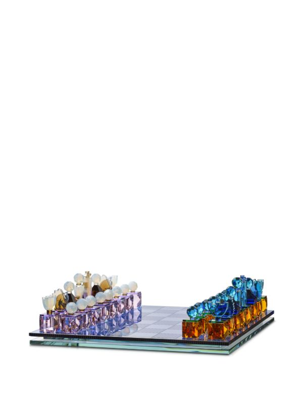 browns Reflections Copenhagen Crystal Chess Game | Browns Table Games
