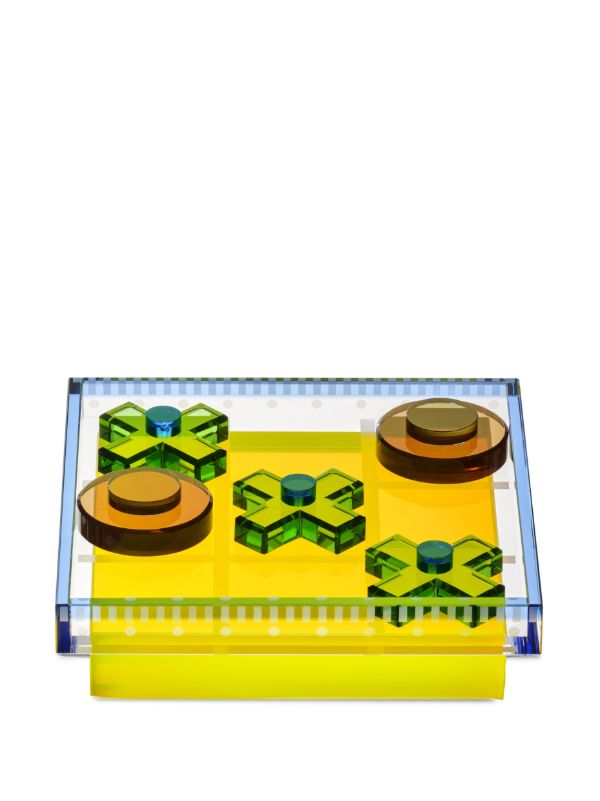 Browns Reflections Copenhagen Crystal Tic-Tac-Toe Game | Browns Table Games