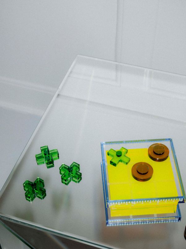 Browns Reflections Copenhagen Crystal Tic-Tac-Toe Game | Browns Table Games