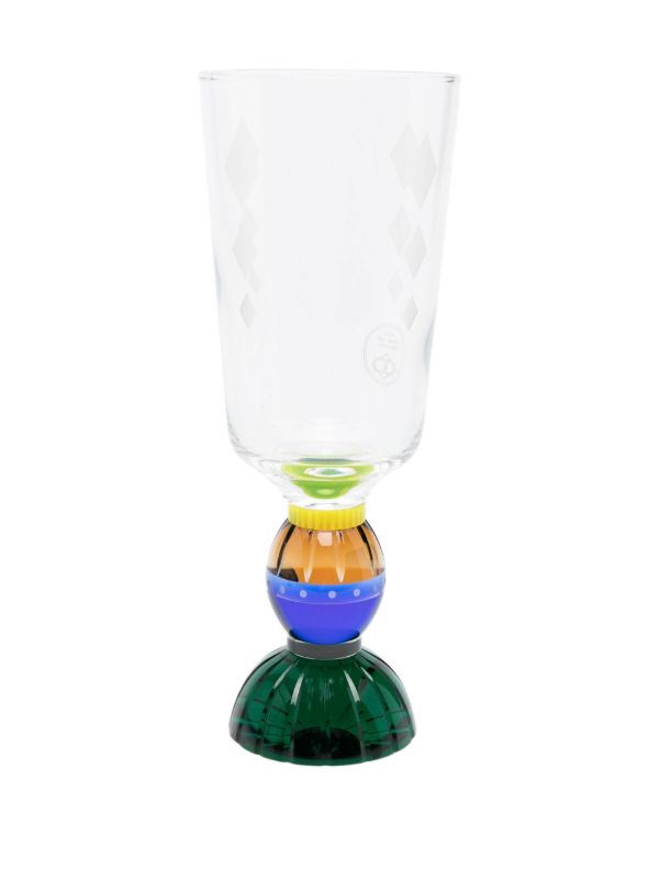 Browns Reflections Copenhagen Green Ascot Tall Crystal Glasses Set | Browns Glassware