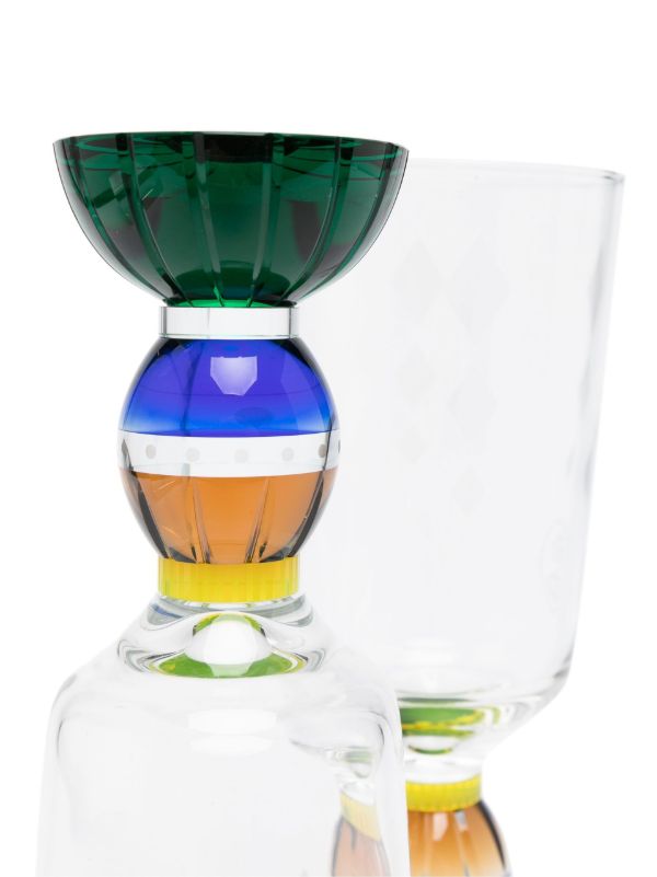Browns Reflections Copenhagen Green Ascot Tall Crystal Glasses Set | Browns Glassware