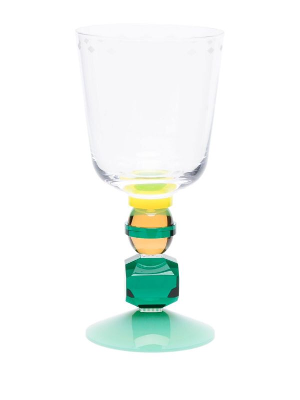 Browns Reflections Copenhagen Green Mayfair Short Crystal Glasses Set | Browns Glassware