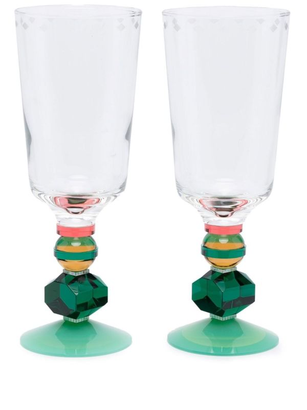 browns Reflections Copenhagen Mayfair tall glasses (set of 2) | Browns Glassware