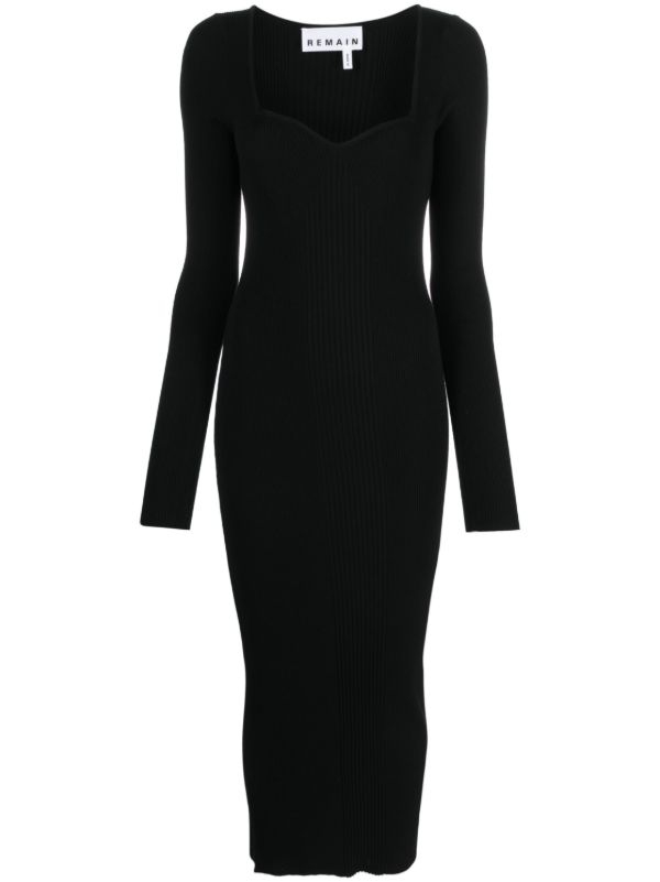 browns REMAIN Black Long Sleeve Dress | Browns Day Dresses
