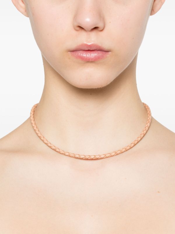 Browns RENATO CIPULLO 18K Yellow Gold Intreccia Leater Necklace | Browns Fine Necklaces