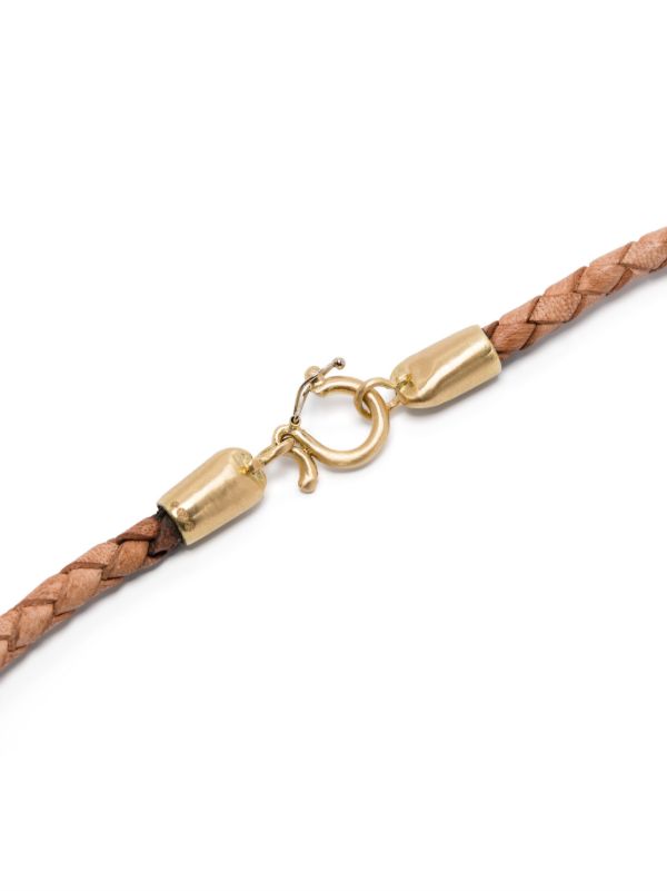 Browns RENATO CIPULLO 18K Yellow Gold Intreccia Leater Necklace | Browns Fine Necklaces