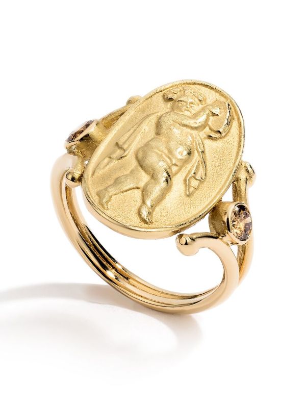browns RENATO CIPULLO 18kt yellow gold Danzante diamond ring | Browns Fine Rings