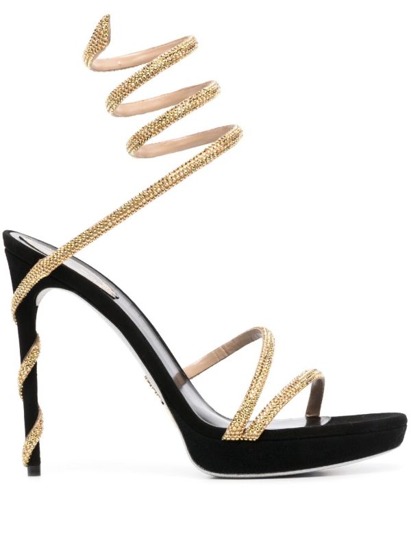 browns René Caovilla Cleo crystal-embellished sandals | Browns Sandals